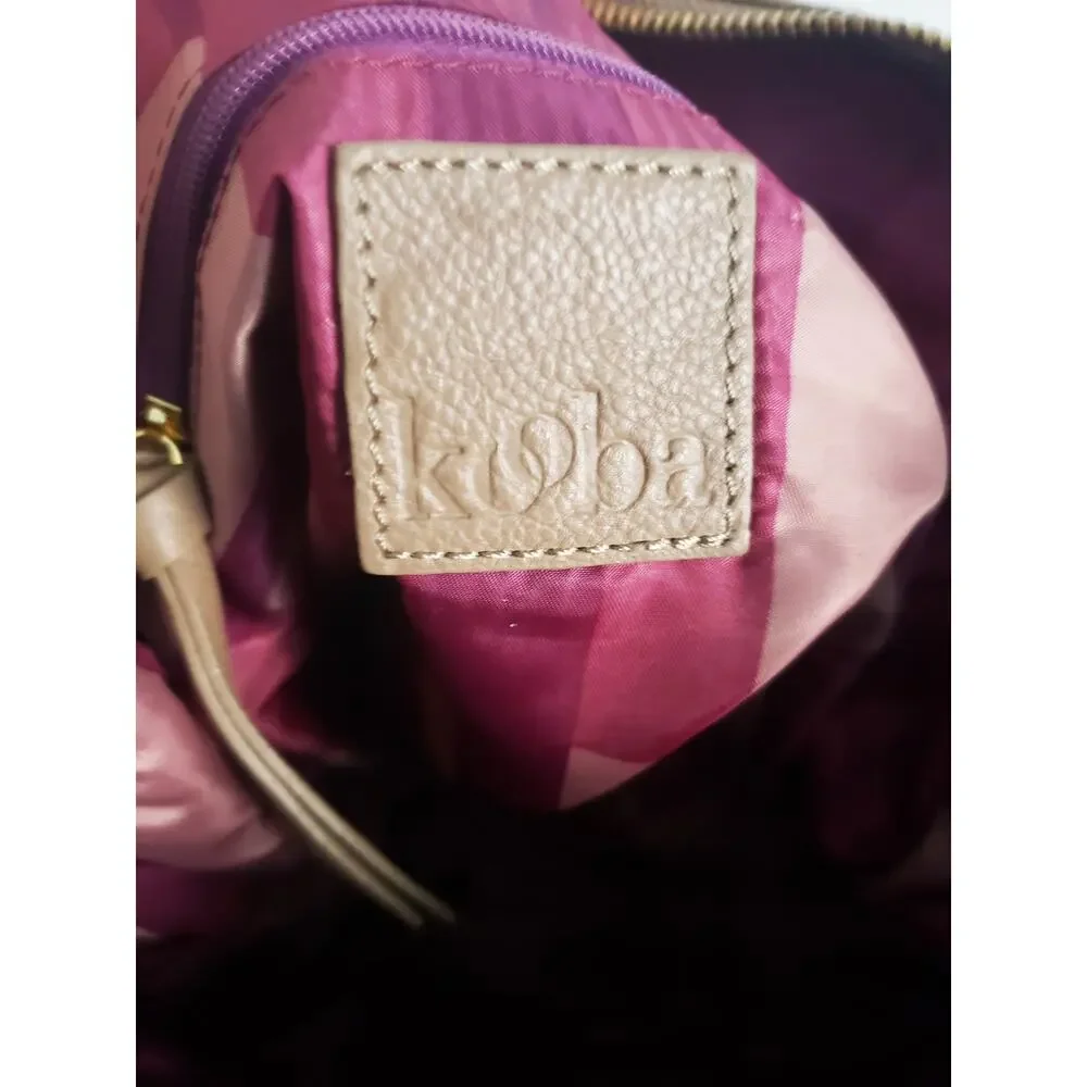 Kooba Everette Leather Tote Handbag Taupe
